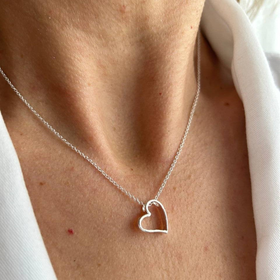 Cadou Pentru Sotie - Colier din Argint - pandativ inima