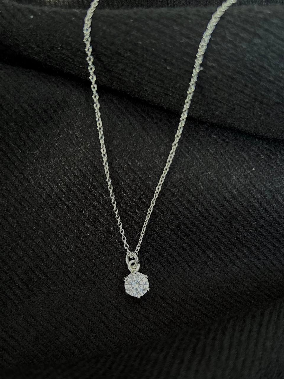 Cadou pentru fiica - Colier din Argint - pandativ cristal tip Swarovski