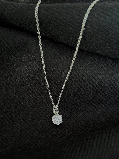 Cadou pentru fiica - Colier din Argint - pandativ cristal tip Swarovski